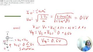 Problem 555 Microelectronic Circuits 8th Edition SedraSmith [upl. by Elaweda]