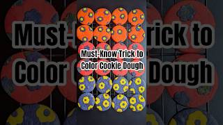 MustKnow Trick to Color Cookie Dough cookies baking tipsandtricks [upl. by Norvun741]