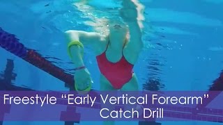 Freestyle quotEarly Vertical Forearmquot EVF Catch Drill [upl. by Cowan]