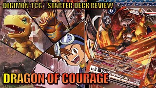 Digimon TCG  Starter Deck Review  Dragon of Courage Greymons back [upl. by Negaet]