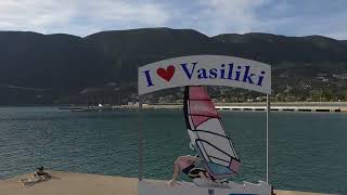 4K🇬🇷 Lefkada  Vasiliki  Walking tour Greece [upl. by Anelegna]