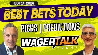 Free Best Bets and Expert Sports Picks  WagerTalk Today  NHL and Monday Night Football  101424 [upl. by Milicent]