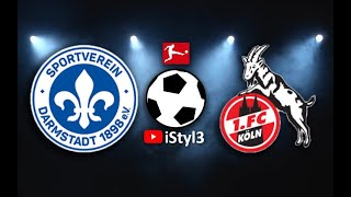 Bundesliga 🔴 Darmstadt Köln Live Stream [upl. by Einahets772]