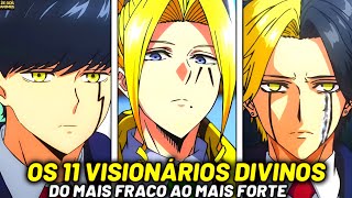 TODOS OS VISIONÁRIOS DIVINOS DE MASHLE DO MAIS FRACO AO MAIS FORTE [upl. by Anileda]