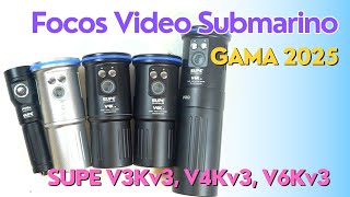 Focos 2025 SUPE V3K v3V4K v3V6K v3 de Scubalamp [upl. by Zoha82]