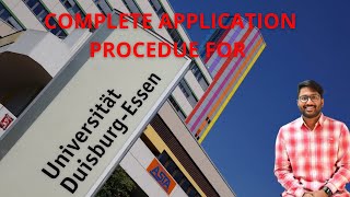 Complete application process for DuisburgEssen [upl. by Dominik]