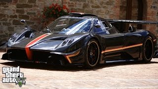 GTA 5 MICHEAL REAL LIFE MOD 5 MY NEW PAGANI ZONDA [upl. by Lolly]