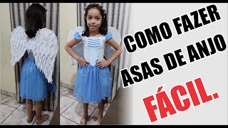 Como fazer asas de anjo fácil eva [upl. by Ahsercul930]