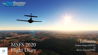 MSFS 2020 Flight Diary  1日1飛  Lithuania  EYSE to EYBI  Microsoft Flight Simulator 2020 [upl. by Hagen880]