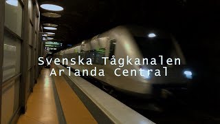 Tåg på Arlanda Central [upl. by Atews653]