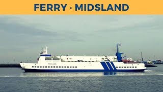 Arrival and departure of ferry MIDSLAND in Harlingen Rederij Doeksen [upl. by Ellenehc]