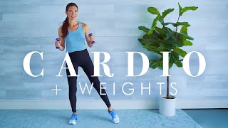 Cardio with Weights Workout for Seniors amp Beginners  All Standing Exercises [upl. by Gytle]