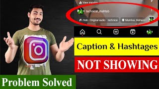 Instagram Caption Not Showing amp Missing Problem Solved 2024 instagram  Technical Mahtab [upl. by Charil540]