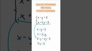 Jak Rozwiązać Układ Równań Metodą Podstawiania [upl. by Ahsinyar]