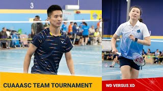 USA Beiwen Zhang and her partner takes on mixed doubles challenge  CUAAASC Team Tournament [upl. by Price]