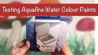 AQUAFINE by Daler Rowney  Test and Review [upl. by Glenine]