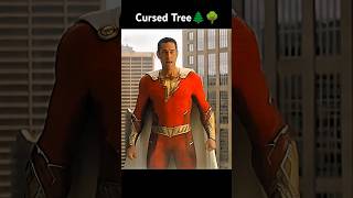 Shazam ⚡ cursed tree 🌲🌳 shazam dragon dc shorts [upl. by Kentigera]