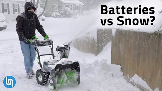 Is a Battery Snow Blower Worth It Ego 2Stage Review [upl. by Enttirb33]