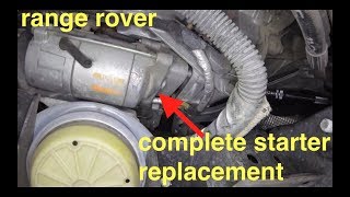 no start  just clicking noise starter motor replacement Range Rover√ Fix It Angel [upl. by Adirahs344]