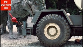 Jurassic World 2015 – Indominus Escape Scene Hindi 510 l TopMovieClips Hindi [upl. by Ahseirej]