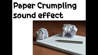 종이 소리  여러가지 종이 구기는 소리 팅글 ASMR ｜paper crumpling sound effect [upl. by Gertrud]