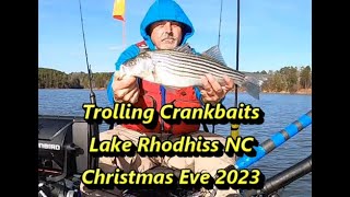 Trolling Crankbaits on Lake Rhodhiss NC on Christmas Eve 2023 [upl. by Yleak963]