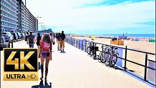 Zeebrugge Belgium 🇧🇪 beach Promenade walk  4K 60FPS [upl. by Anelim173]