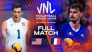 5Sets Battle for SemiFinal Spot 😳🏐 USA vs France  Quarter Finals  VNL 2023 [upl. by Ydnerb]