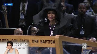 Cicely Tyson speaks at Aretha Franklins funeral [upl. by Bound561]