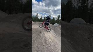 Crazy 4Year Old Kid Fearlessly Hitting A Huge Advanced Line At Bike Dirt Jump Park 😲😮😲 [upl. by Coffee]