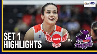 PETRO GAZZ vs CHOCO MUCHO  SET 1 HIGHLIGHTS  2024 PVL REINFORCED CONFERENCE  August 6 2024 [upl. by Ahseela]