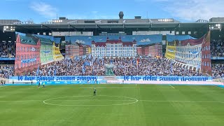 Hymnen och tifo Malmö FFHammarby IF 20240407 [upl. by Wehttam160]