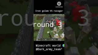 Iron golem VS ravager 😱 in Minecraft kon Jite ga 🦠 [upl. by Narhet]