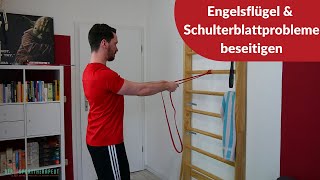 Training für Engelsflügel amp Schulterblattprobleme  Ursache finden und beseitigen [upl. by Raycher877]