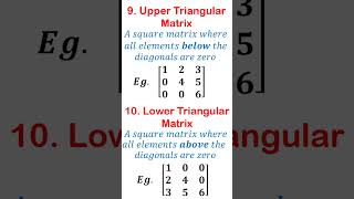 Types of Matrices Part Three BakoMaths thinkingbeyondinfinity [upl. by Hewe]