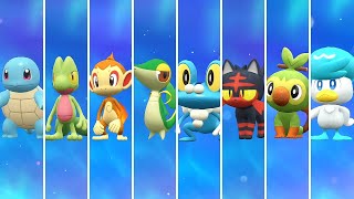 Pokémon Scarlet amp Violet The Indigo Disk  All Starters Evolutions HQ [upl. by Anawak160]