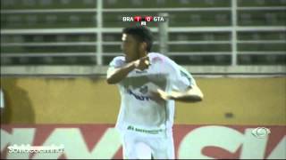 Gol  Bragantino 1 x 0 Guaratinguetá  Série B 2012  16062012  Band HD [upl. by Alliuqet]