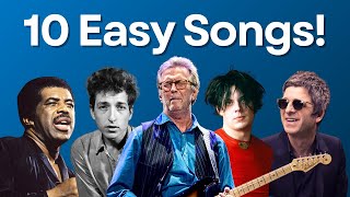 10 Iconic amp Easy Guitar Songs for Beginners at multiple levels [upl. by Yebot]