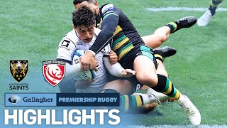 Northampton v Gloucester  HIGHLIGHTS  ReesZammit Scores Brace  Gallagher Premiership 202021 [upl. by Carlin]