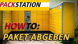 How To DHL Packstation Paket abgeben [upl. by Pavia]