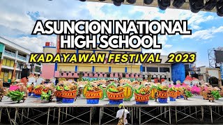 Asuncion National High School Performing Arts Guild Blocking  Kadayawan Festival 2023 [upl. by Florencia]