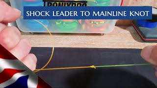 How to attach shock leader to main line knot sea fishing uk [upl. by Pathe]