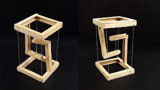 How to Make Amazing Tensegrity Structure  AntiGravity Structure [upl. by Aikemahs]