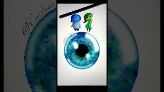 SadnessDisgust Eye insideout colors art drawing digitalart artwork satisfying paint fyp [upl. by Gilba]