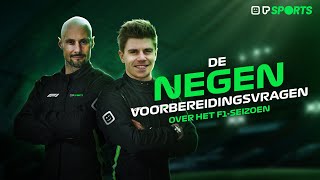 De negen voorbereidingsvragen over het F1seizoen met Tom Boonen en Sam Dejonghe [upl. by Georgette]