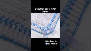 Super easy baby blanket manta de bebe crochetforbaby crochet babyblanket [upl. by Lait]