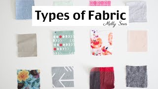 Fabric Types  Material for Sewing [upl. by Meehahs]