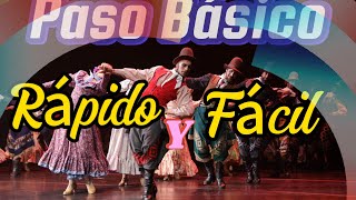 “PASO BASICO” FOLKLORE ARGENTINO “RÁPIDO Y FÁCIL” [upl. by Sukramaj757]