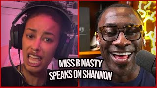 MissBNasty SPEAKS on Shannon Sharpe Wanting to LINK UP with Her instead of Yvonne Orji On Nightcap [upl. by Annayehc]