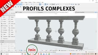 PROFILS COMPLEXES  Design BALUSTRE Rapide et Facile [upl. by Irmo]